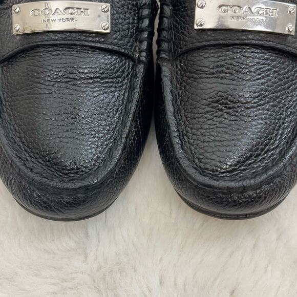 Coach Womens Fredrica Leather Loafer Shoes Slip On Black 6.5 - Picture 6 of 11